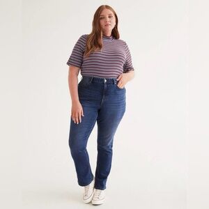 NWT DC Penningtons Responsible Petite Flattering Curvy-Fit Bootcut Jeans Casual